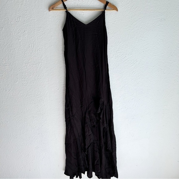 Billabong Kick It Up Black Textured Maxi Dress XS - Picture 2 of 5